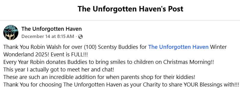 scentsy Scentsy Buddy Facebook post